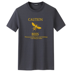 夏季男士短袖t恤潮CVC60%棉宽松衣服新款男装DT3064-BEES蜜蜂-P15图片