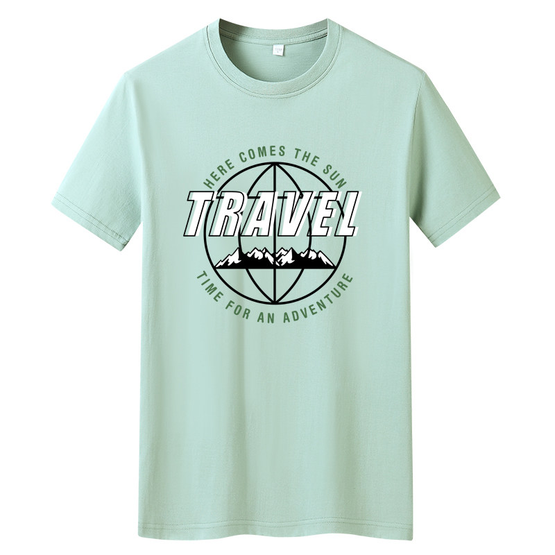夏季男士短袖t恤潮流潮牌纯棉衣服2021新款DT4561-TRAVEL-P15,男装T恤,星座1410（原1902A）
