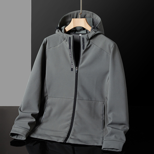 软壳冲锋衣男秋春季外套防风防水连帽夹克防水服内胆 CF9979P80图片