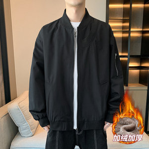 男士加绒防水夹克秋冬情侣多色大拉链口袋工装防水夹克 AJ88P78图片