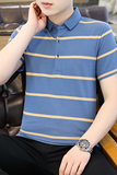 男POLO衫春夏秋翻领短袖新款潮男高档T恤纯色商务休闲PL6639P38，男装T恤，星座1410（原1902A）