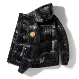 男士亮面连帽棉服户外外套男女同款情侣冬季厚棉衣棉袄MY2219P85，男装棉衣，星座1410（原1902A）