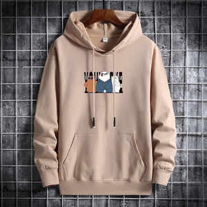 秋卫衣男连帽韩版嘻哈运动外套ins港风休闲上衣MS8089-三只熊-P40图片