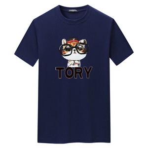 夏季短袖t恤青春宽松CVC60%棉衣服新款男装DT3375-TORY-P15图片