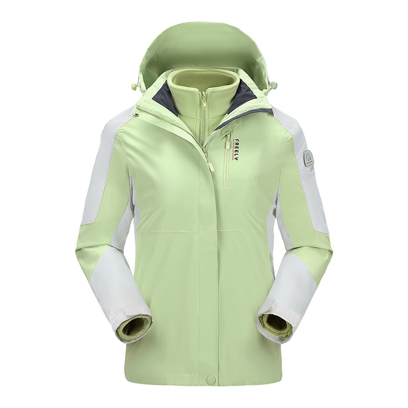 秋冬男女款夹克户外三合一冲锋衣可拆卸两件套登山服 CF2299P105图片