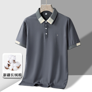 夏季男士短袖T恤全棉薄款商务翻领男装polo衫男款 PL165P35图片