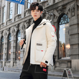 新款男式羽绒服冬装外套男加厚白鸭绒男款短款羽绒服YR985-P110，男装羽绒服，星座1410（原1902A）