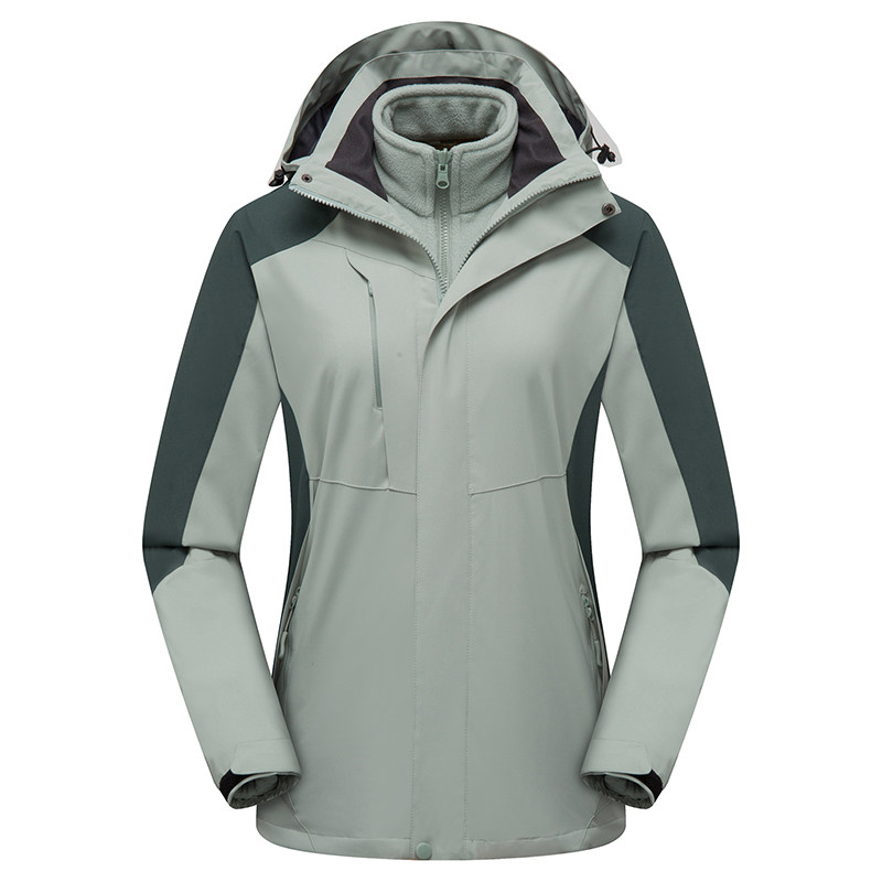 冲锋衣女款潮流百搭三合一新款拼色外套防风防水登山服CF2066P125,男装夹克,星座1410（原1902A）
