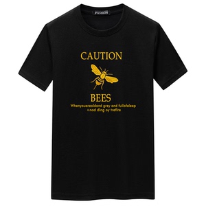 夏季男士短袖t恤潮CVC60%棉宽松衣服新款男装DT3064-BEES蜜蜂-P15图片