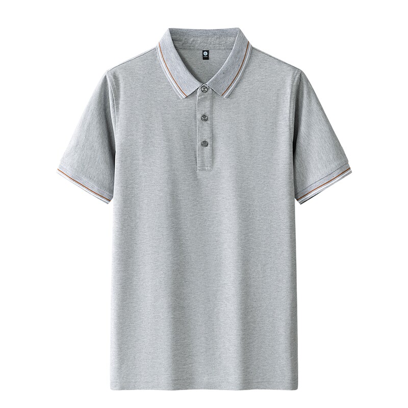 男士POLO衫春夏纯色简约公版商务短袖棉质上衣T恤衫二开PL3399P40,男装Polo衫,星座1410（原1902A）