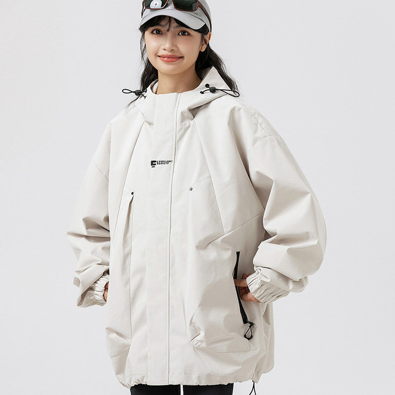 美式复古冲锋衣外套男女户外登山情侣运动工装夹克 JK23-745P40图片