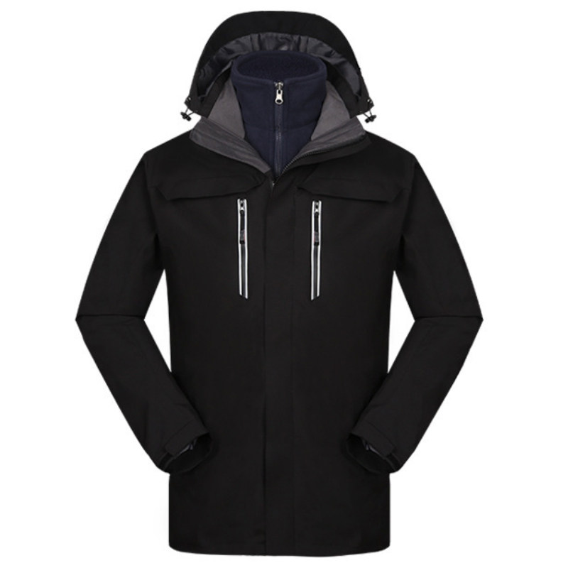 新款三合一冲锋衣男女款户外防风徒步骑行拼色防水外套CF1604P180,男装夹克,星座1410（原1902A）