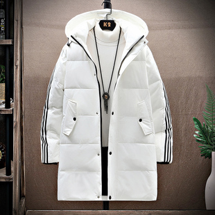 6长三条杠2235连帽保暖鸭绒外套 潮22 YR9832P95 冬季 羽绒服中长款