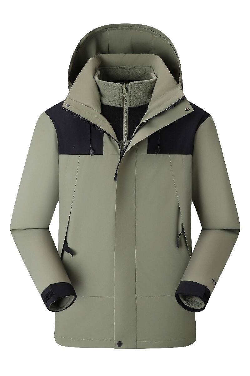 秋冬男女款夹克户外三合一冲锋衣可拆卸两件套登山服CF23688P95,男装夹克,星座1410（原1902A）