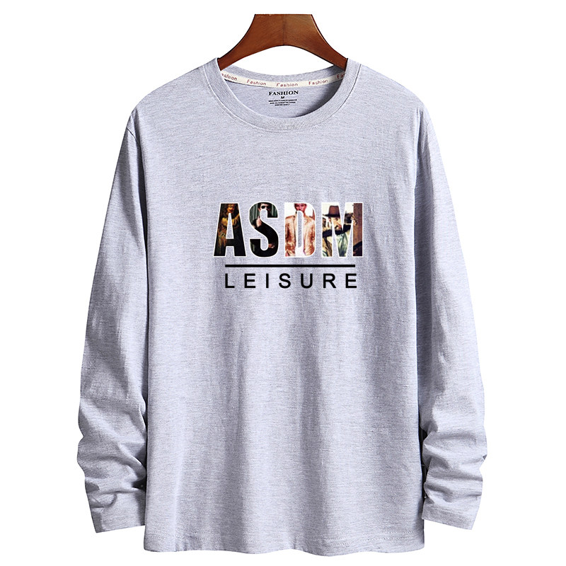 22春新款韩版男士大码纯棉圆领长袖T恤男装潮CT6322-ASDM-P18,男装T恤,星座1410（原1902A）