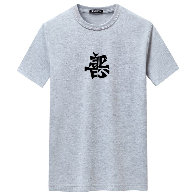 夏季男士短袖t恤青春宽松CVC60%棉新款男装DT3771-中标善恶-P15图片