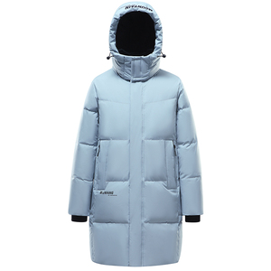 5808冬季情侣装羽绒服男女同款过膝加厚保暖中长款外套 YR026P240图片