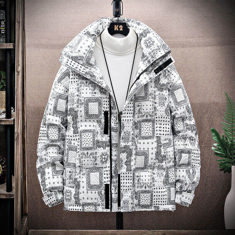 冬季新款印花图案加厚羽绒服男士外套痞休闲学生面包服YR089P120,男装羽绒服,星座1410（原1902A）