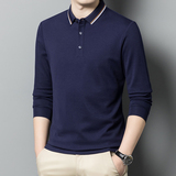 秋男装Polo衫潮流POLO衫男士长袖t恤宽松翻领长袖上衣服PL337P45，男装T恤，星座1410（原1902A）