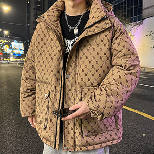 2026新款男士短款羽绒服加厚潮牌上衣白鸭绒外套 YR1027P90图片