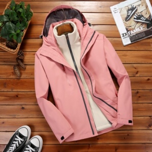 冲锋衣秋冬季三合一防水防风男女同款户外登山露营服CF1921P120图片