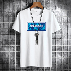 夏季男短袖t恤潮流潮牌宽松纯棉衣服2021新款DT4359-COURAGE-P15图片