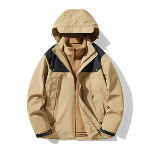 秋冬男女款夹克户外三合一冲锋衣可拆卸两件套登山服 CF968P110图片