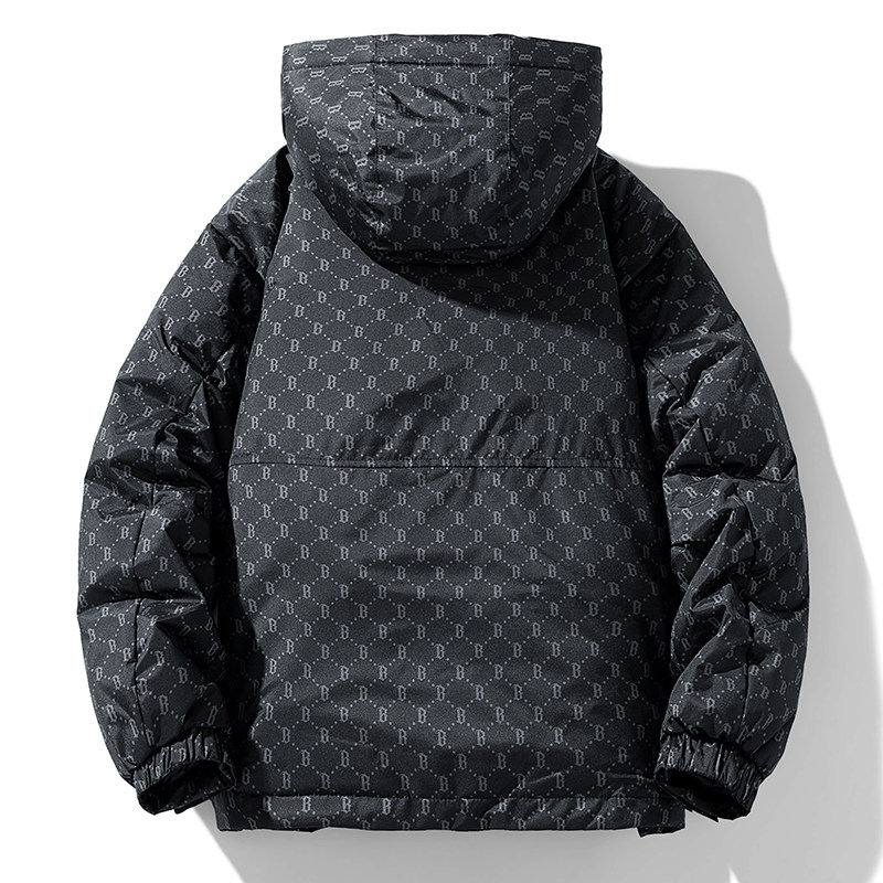 高街潮牌冬季50%绒加厚保暖羽绒服短款情侣宽松外套YR2388P120,男装羽绒服,星座1410（原1902A）