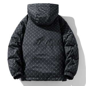 高街潮牌冬季50%绒加厚保暖羽绒服短款情侣宽松外套YR2388P120图片