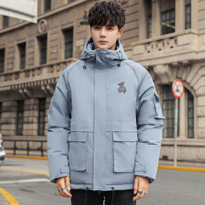 新款羽绒服男士工装连帽冬季羽绒外套潮流男YR9875P180