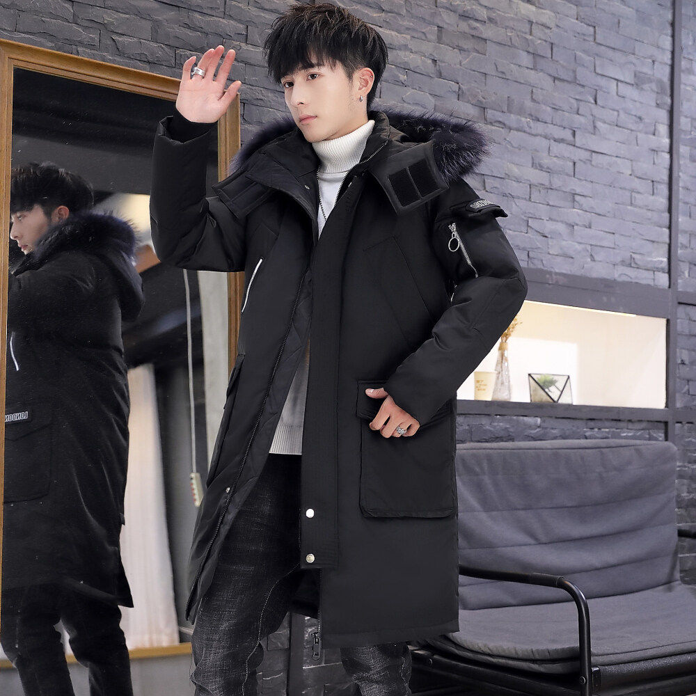 冬季男士加厚羽绒服情侣款大毛领户外工装外套羽绒服YR896-P120，男装羽绒服，星座1410（原1902A）