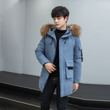 2021新款男士中长款羽绒服冬装外套男加厚户外羽绒服P160，男装羽绒服，星座1410（原1902A）