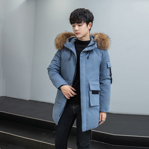 2021新款男士中长款羽绒服冬装外套男加厚户外羽绒服 P160图片