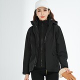 三合一纯色冲锋衣早秋冬新款户外露营徒步登山保暖上衣CF9807P155，男装夹克，星座1410（原1902A）