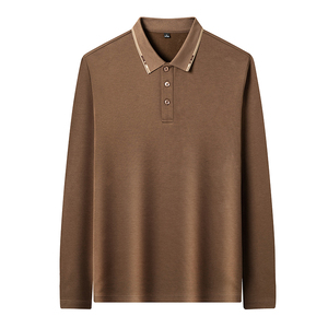 秋男装Polo衫潮流POLO衫男士长袖t恤宽松翻领长袖上衣服PL563P55图片