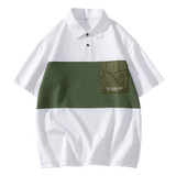 夏季冰丝珠地棉冰丝T恤男Polo衫上衣公版拼接翻领上衣PL212P45，男装Polo衫，星座1410（原1902A）
