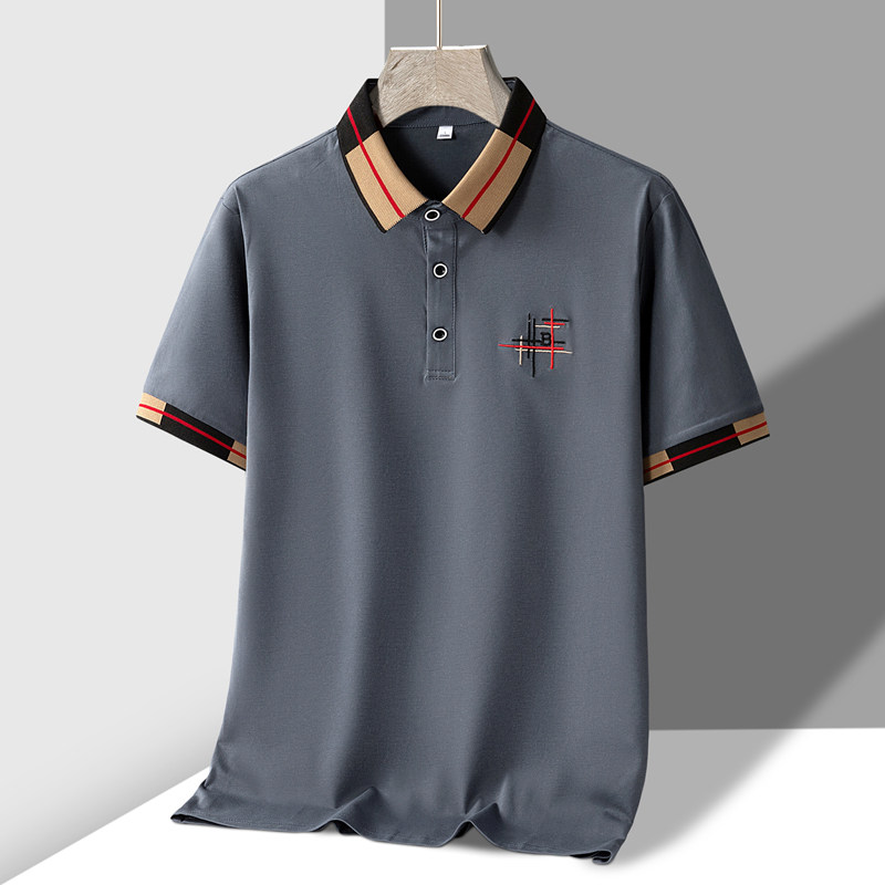 夏季新款男士短袖T恤全棉薄款商务翻领男装polo衫男款PL188P30,男装Polo衫,星座1410（原1902A）