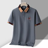 夏季新款男士短袖T恤全棉薄款商务翻领男装polo衫男款PL188P30，男装Polo衫，星座1410（原1902A）