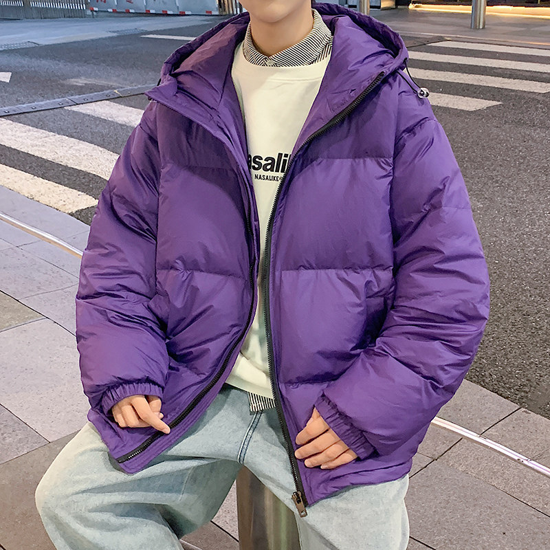 羽绒服短款90绒冬季连帽韩版时尚百搭纯色加厚保暖外套YR2332P190,男装羽绒服,星座1410（原1902A）