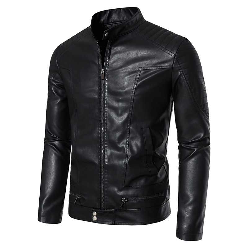 跨境外贸男士外套春秋皮衣飞行夹克男装PU皮机车服皮衣PY6606P80,男装夹克,星座1410（原1902A）