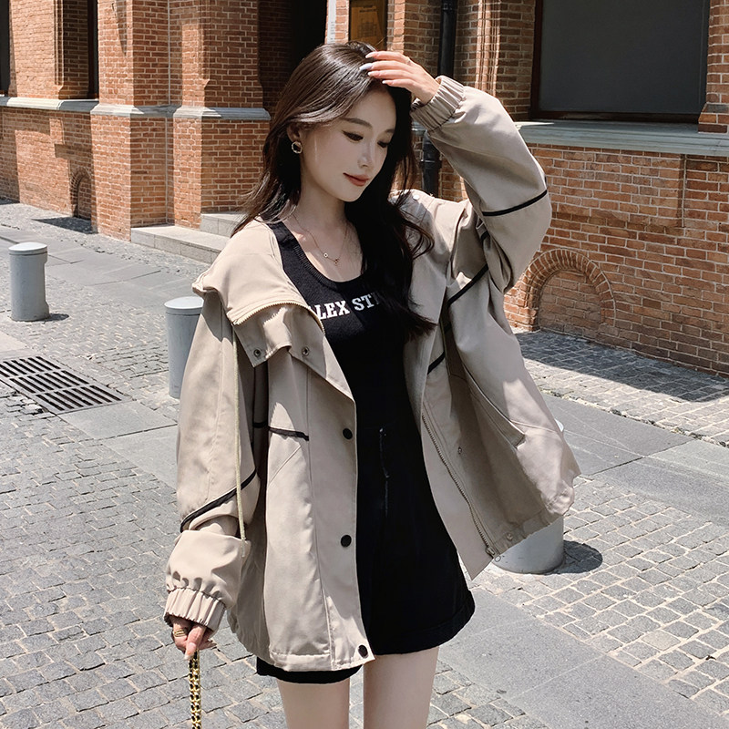【新品】169-Q05-P130休闲短款工装风衣控188,女装风衣,浙宝169A(原263)