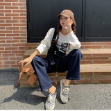 【现货】169-22067款-P110时尚背带牛仔裤阔腿裤控168，女装牛仔裤，浙宝169A(原263)