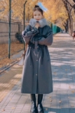 现货 货号Ｄ37—Ｐ195兔毛内胆长款派克服控268，女装棉衣/棉服，浙宝169A(原263)