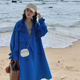 现货169-22004P150双排扣气质休闲风衣控228，女装风衣，浙宝169A(原263)
