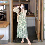 新款现货169-8584p155k228绿野仙踪吊带连衣裙针织开衫套装，女装连衣裙，浙宝169A(原263)