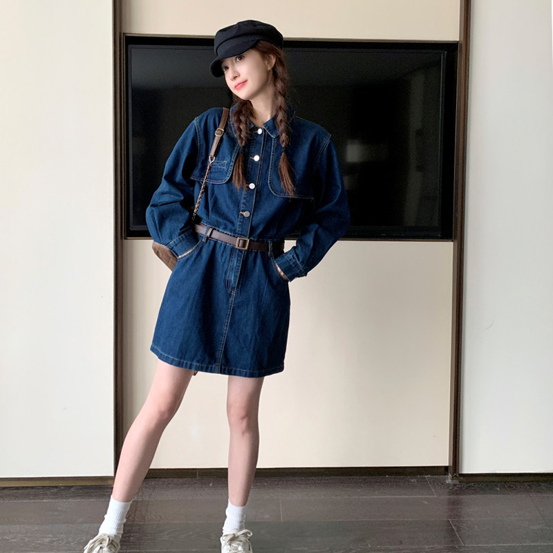 【新品】169-Q19-P135牛仔连衣裙配送要到控188,女装连衣裙,浙宝169A(原263)