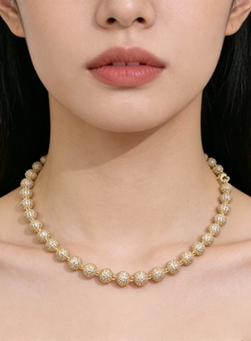 欧美外贸饰品时尚百搭气质个性夸张项链女多款颜色项链CH项链