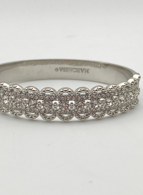 2025新款青岛外贸出口欧美纯铜镀金雕刻镂空女神气质款手镯玛切萨