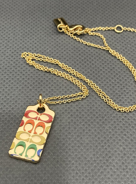 欧美外贸饰品时尚百搭气质夸张项链女项链多款颜色寇家马车牌项链