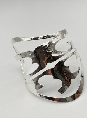 欧美外贸饰品时尚百搭气质个性夸张手镯镂空手镯TB手镯手臂镯